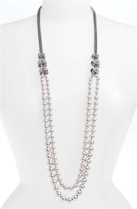 givenchy pearl earrings nordstrom|givenchy crystal stone collar necklace.